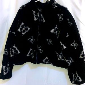 butterfly sherpa jacket